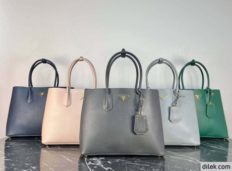 Prada Double Leather Medium Bag