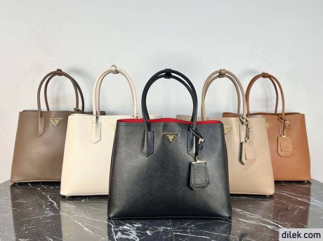 Prada Double Leather Medium Bag