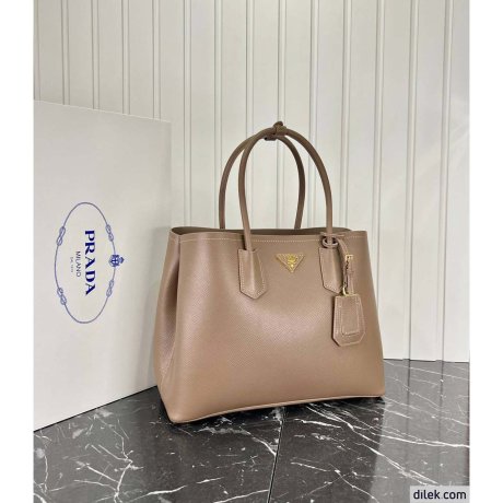 Prada Double Leather Medium Bag