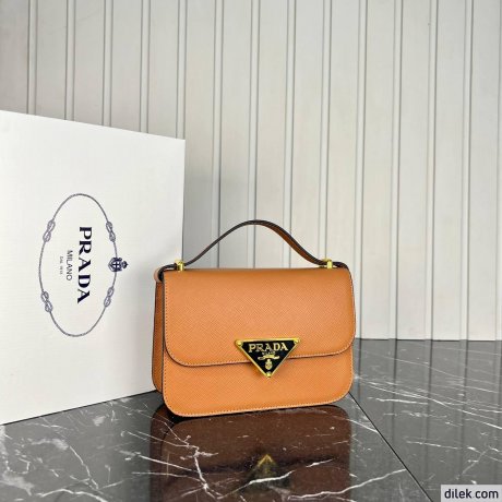 Prada Embleme Saffiano Shoulder Bag