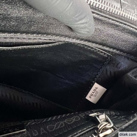 Prada Galleria Satin Small Bag With Crystals