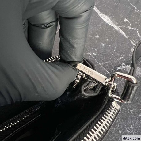 Prada Galleria Satin Small Bag With Crystals