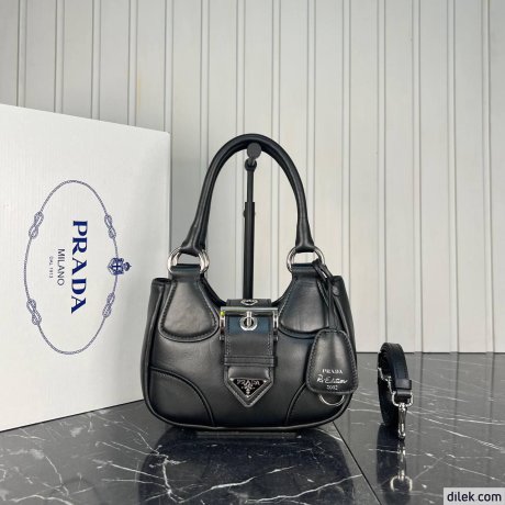 Prada Moon Re-Nylon and Leather Bag