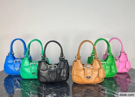 Prada Moon Re-Nylon and Leather Bag