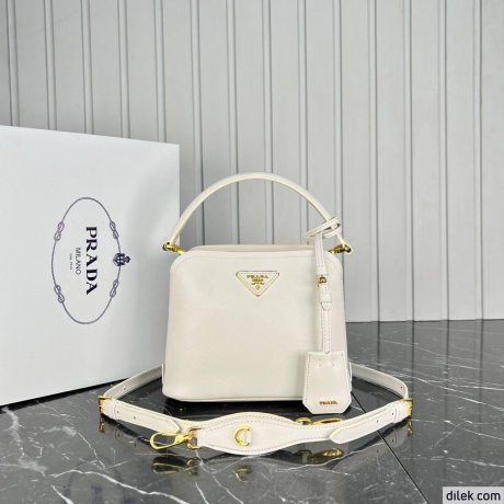 Prada Panier Medium Saffiano Leather Bag