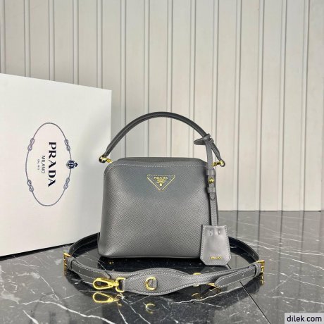 Prada Panier Medium Saffiano Leather Bag