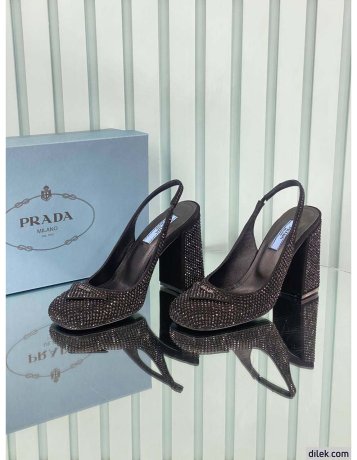 Prada Patent Stone Pumps