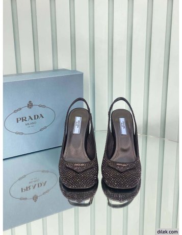 Prada Patent Stone Pumps