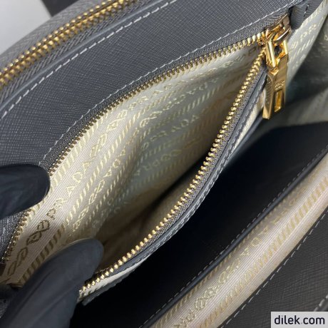 Prada Medium Saffiano Leather Double Prada Bag
