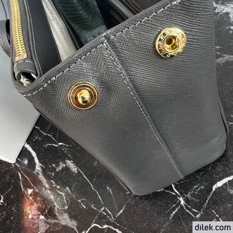 Prada Medium Saffiano Leather Double Prada Bag