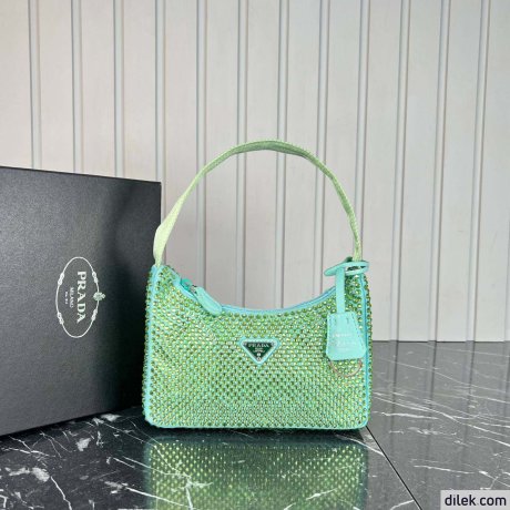 Prada Satin Mini-Bag With Crystals