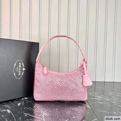 Prada Satin Mini-Bag With Crystals