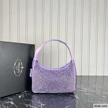 Prada Satin Mini-Bag With Crystals