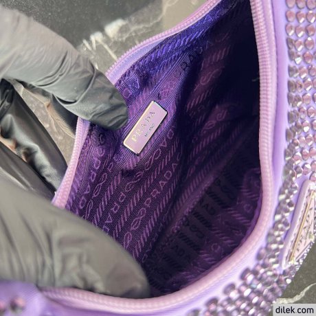 Prada Satin Mini-Bag With Crystals