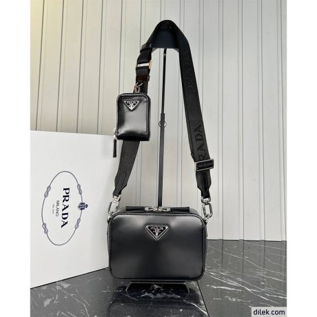 Prada Small Brique Leather Bag