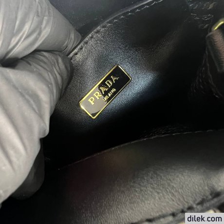Prada Symbole Embroidered Fabric Mini Bag