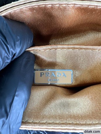 Prada Small Satin Tote Bag With Crystals