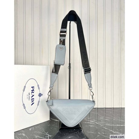Prada Triangle Leather Mini Bag