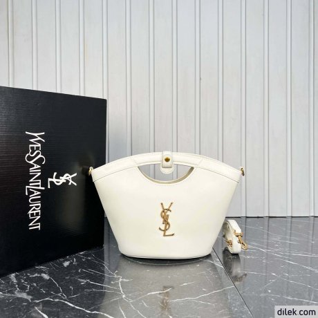 Saint Laurent Celia Mini Tote In Smooth Leather
