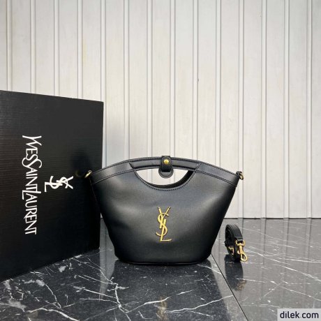 Saint Laurent Celia Mini Tote In Smooth Leather