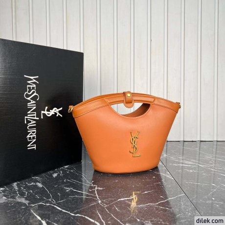 Saint Laurent Celia Mini Tote In Smooth Leather