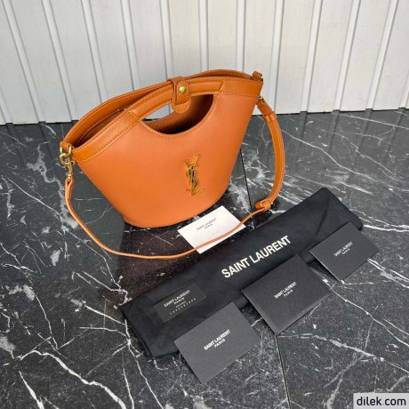 Saint Laurent Celia Mini Tote In Smooth Leather