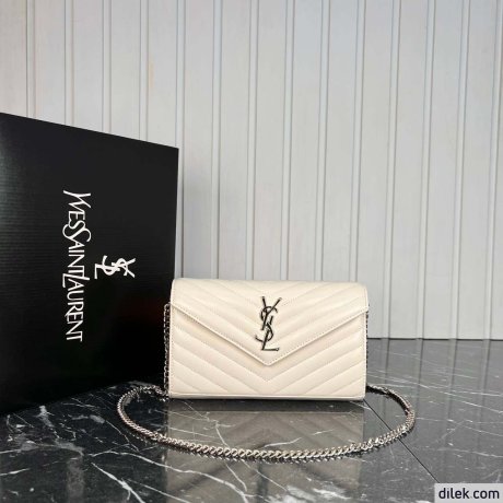 Saint Laurent Classic Cassandre Chain Wallet