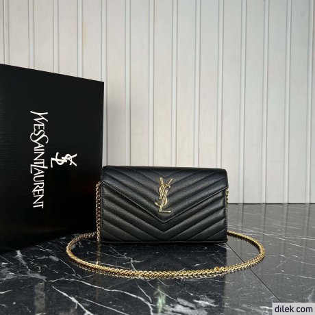 Saint Laurent Classic Cassandre Chain Wallet