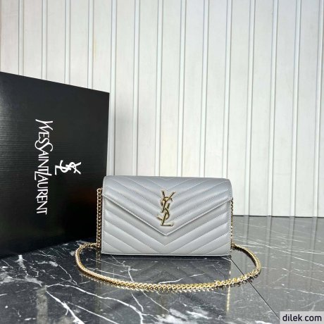 Saint Laurent Classic Cassandre Chain Wallet