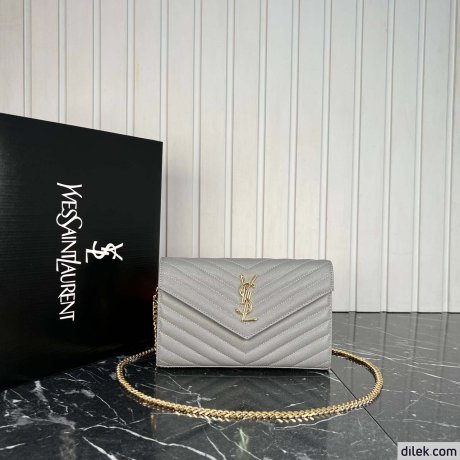Saint Laurent Classic Cassandre Chain Wallet
