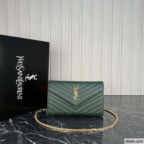 Saint Laurent Classic Cassandre Chain Wallet