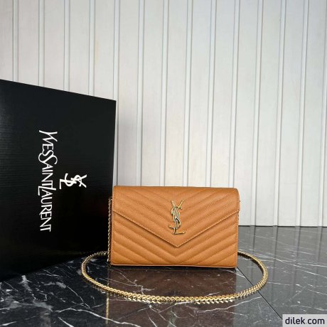 Saint Laurent Classic Cassandre Chain Wallet