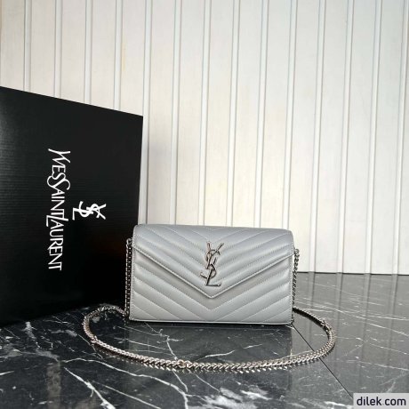 Saint Laurent Classic Cassandre Chain Wallet