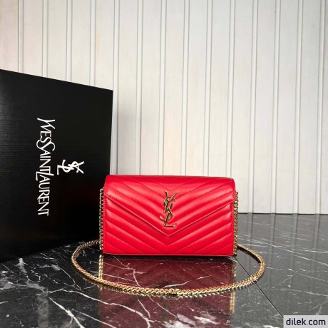 Saint Laurent Classic Cassandre Chain Wallet