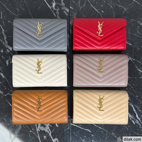 Saint Laurent Classic Cassandre Chain Wallet