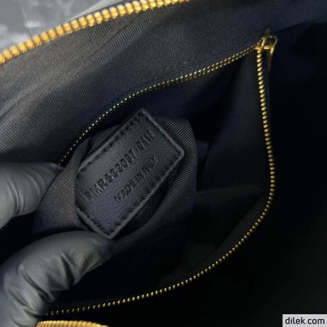 Saint Laurent Lyia Large Duffle In Quilted Lambskin