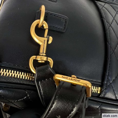 Saint Laurent Lyia Large Duffle In Quilted Lambskin