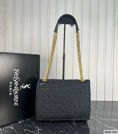 Saint Laurent Niki Medium Chain in Raffia