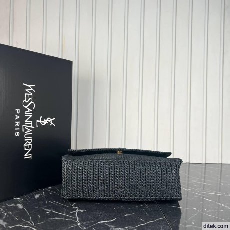 Saint Laurent Niki Medium Chain in Raffia