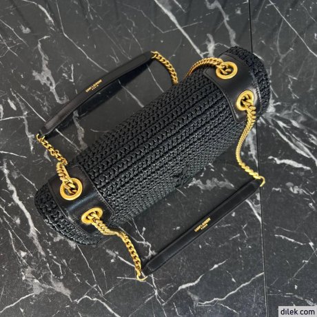 Saint Laurent Niki Medium Chain in Raffia