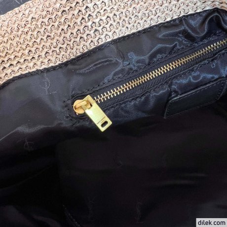Saint Laurent Panier Medium Bag In Raffia
