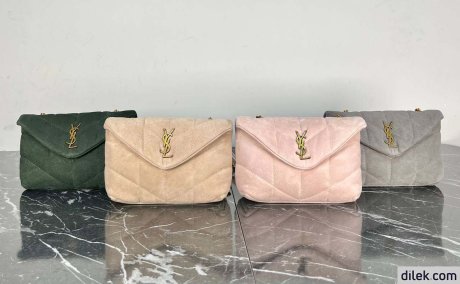 Saint Laurent Loulou Toy Puffer In Suede
