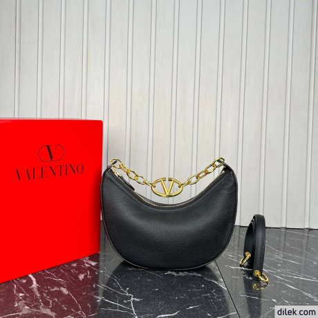 Valentino Garavani VLogo Moon Small Hobo Bag