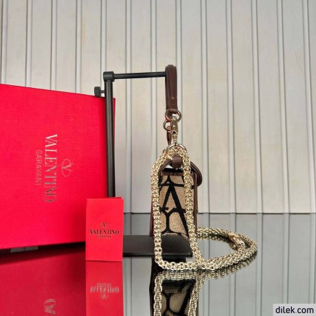 Valentino Loco Small Toile Iconographe Shoulder Bag