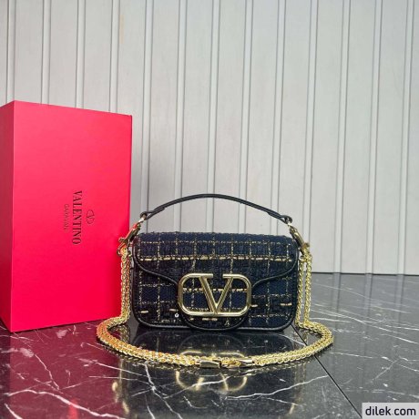 Valentino Loco Small Toile Iconographe Shoulder Bag