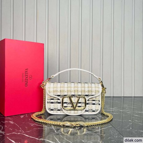 Valentino Loco Small Toile Iconographe Shoulder Bag