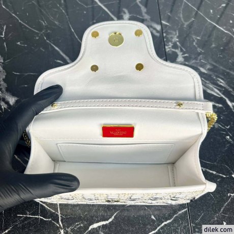 Valentino Loco Small Toile Iconographe Shoulder Bag