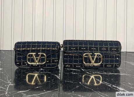 Valentino Loco Small Toile Iconographe Shoulder Bag