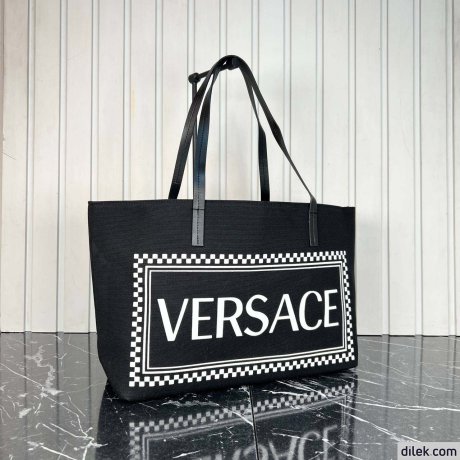 Versace Canvas Tote Bag