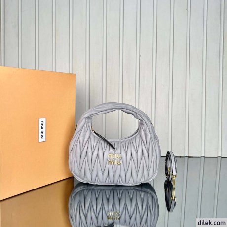 Miu Miu Wander Matelasse Nappa Leather Hobo Bag